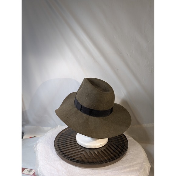 The Original Moussy Hats Olive Green Wide Brim Fedora Style Hat - Picture 2 of 8